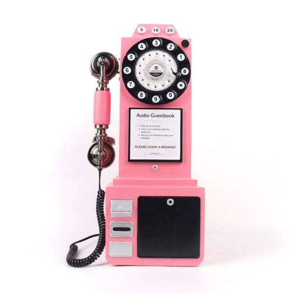 Pink Retro Guest Book for parties and weddings
